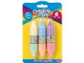Creative Play 2 in 1 Colour Chalk, 6 colours Part No.1376577
