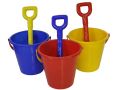 Round Sand Bucket And Spade Set - Assorted, Picked At Random Part No.53154