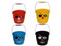 12x 14.5cm Pirate Bucket, Assorted Colours Part No.53833